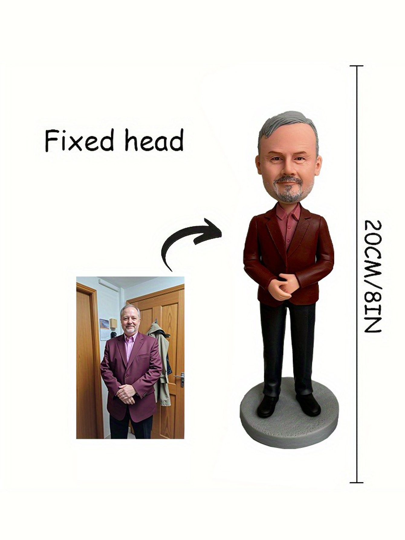 Custom Cartoon Character Bobblehead Dolls Handcrafted Clay Bobblehead Dolls